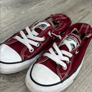 Converse Red Sneakers - slip ons